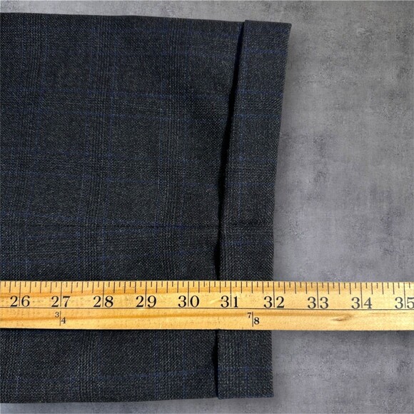 POLO RALPH LAUREN Mens 2 Piece Suit Blazer 46L Pant 38Wx32L Gray Wool Made Italy - Picture 13 of 16